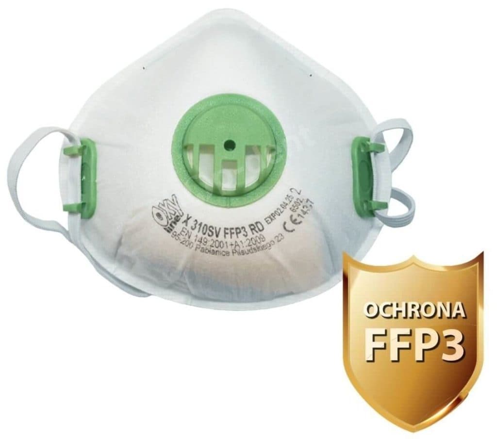 maska z filtrem FFP3 Shop Dent