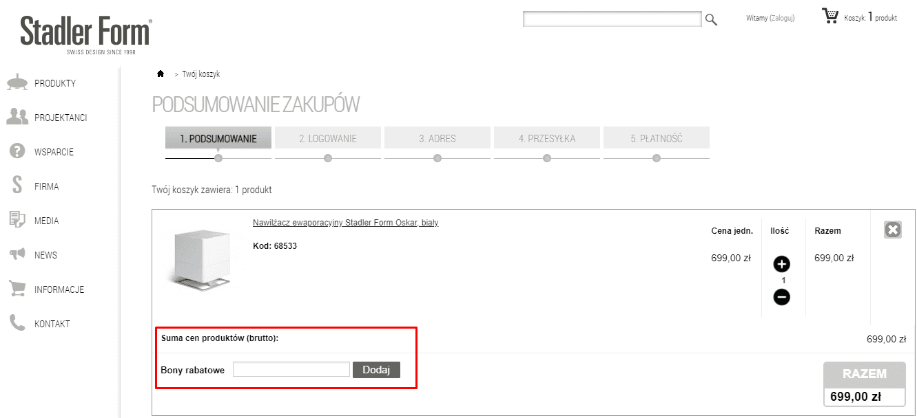 Stadler Form kod rabatowy na maj 2024 400zł Upoluj!