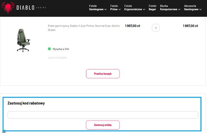 Diablo Chairs kod rabatowy