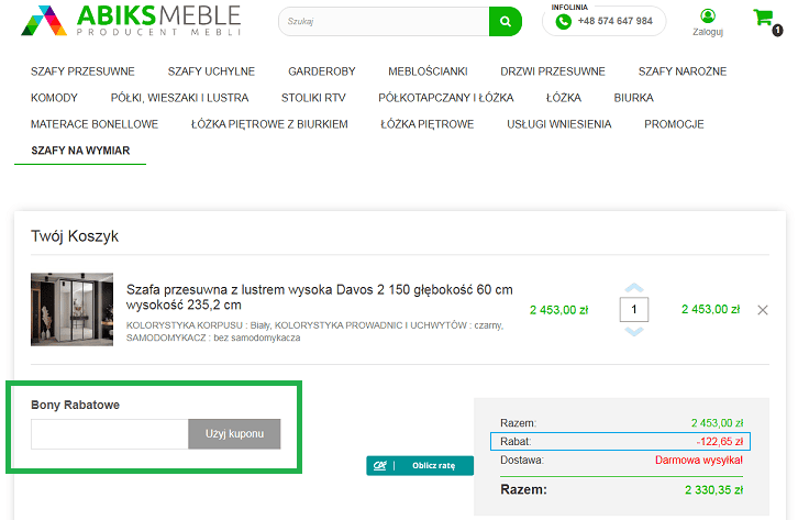 kod rabatowy Abiks Meble