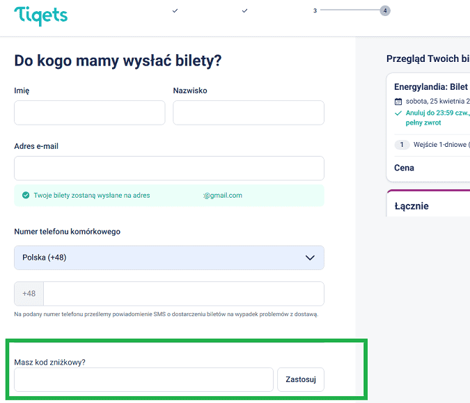 Tiqets kod rabatowy
