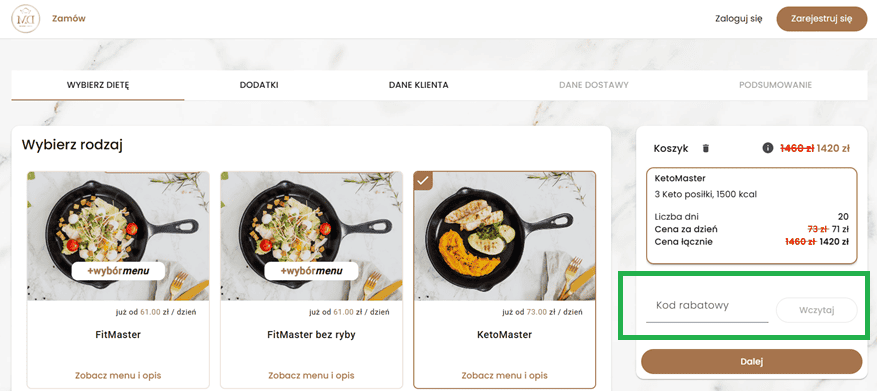 Masterdieta kod rabatowy